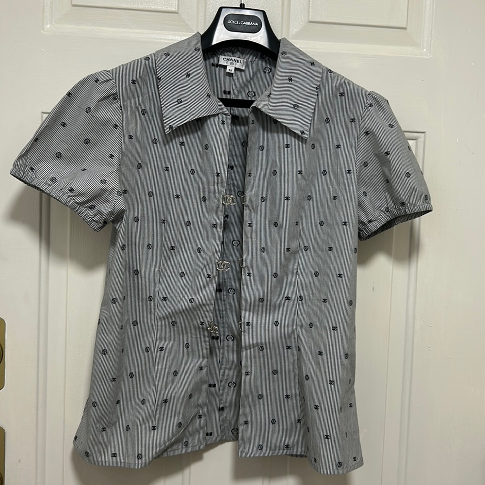 Chanel Hook Closure Blouse Sz38